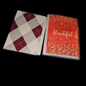 Argyle and Inspirational Quote Notebooks
